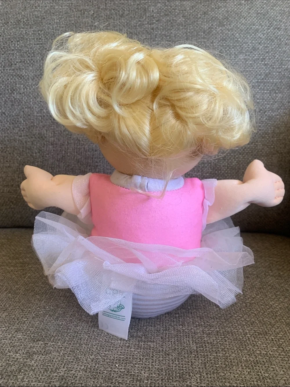 Cabbage Patch Kids Plush Baby Ballerina Doll wearing Teddy Bear Tutu